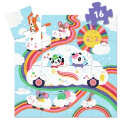 Alternative view of Djeco 16 palan palapeli Cloud car