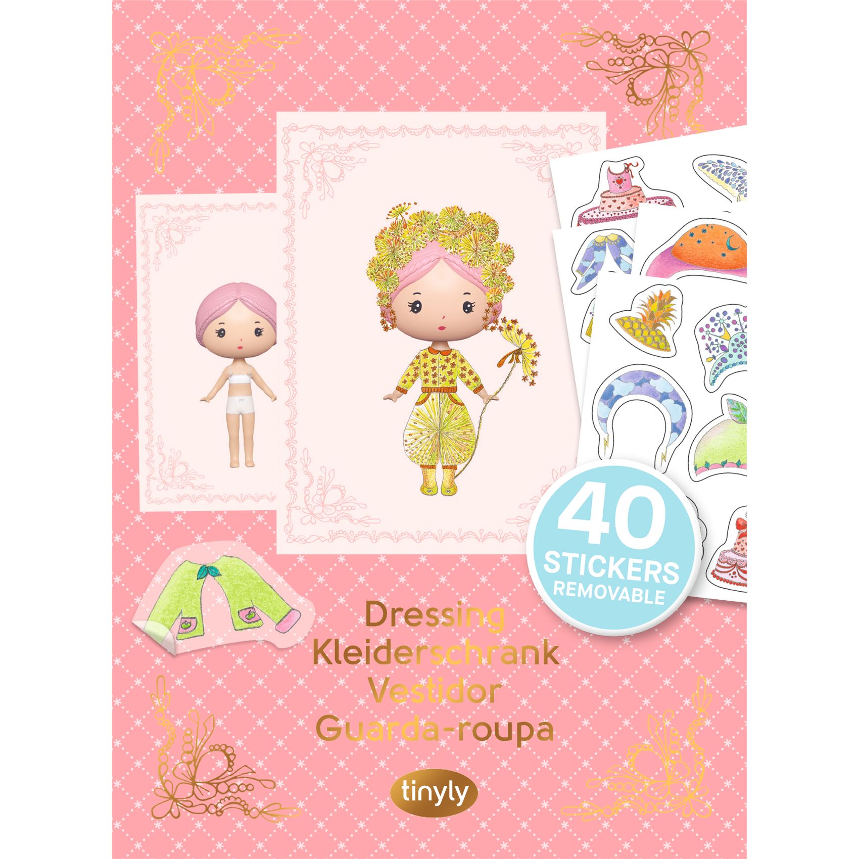 Djeco Tinyly-siirtokuvat - Miss Lilypink