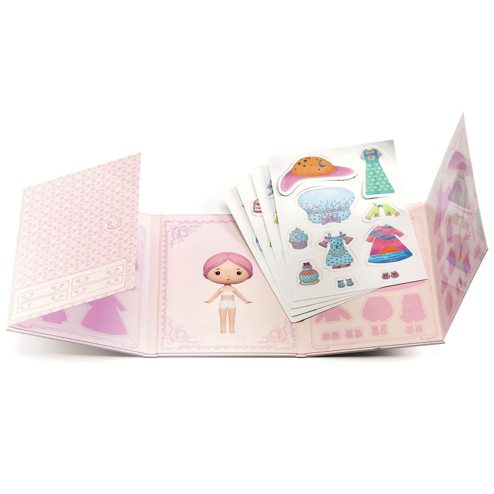 Djeco Tinyly-siirtokuvat - Miss Lilypink - Image 2