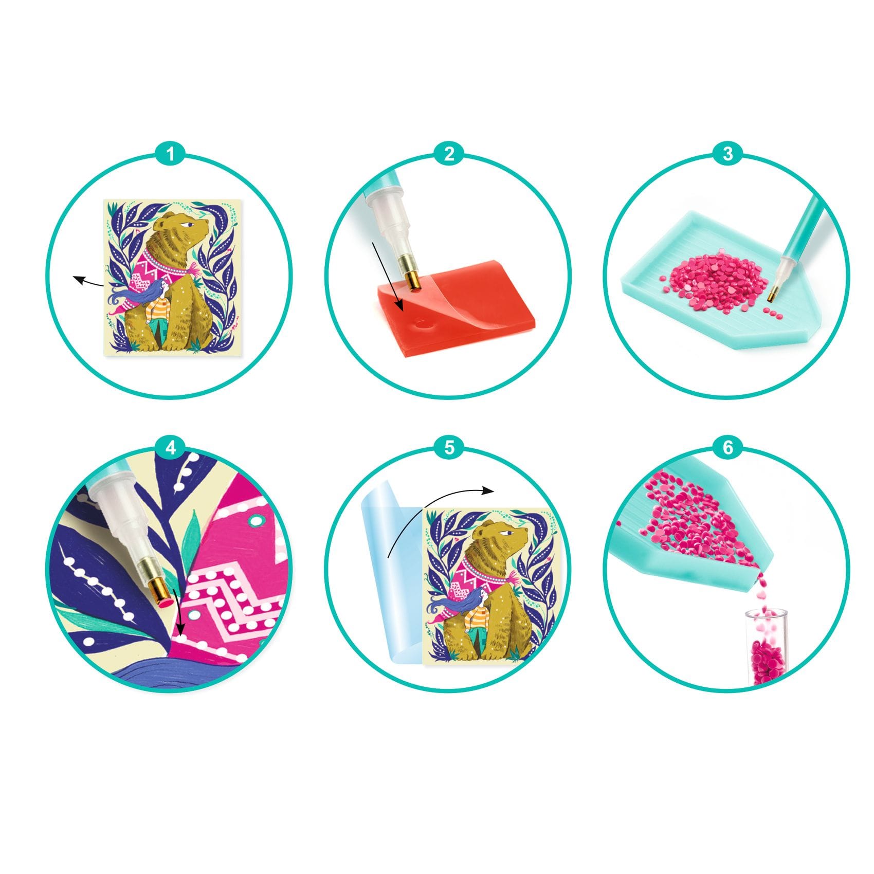 Djeco diamond painting askartelu