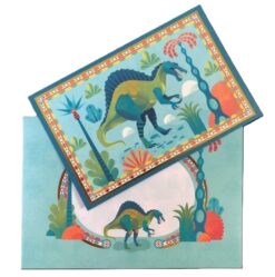 Alternative view of Yksisosainen kortti + kirjekuori, dinosaurukset