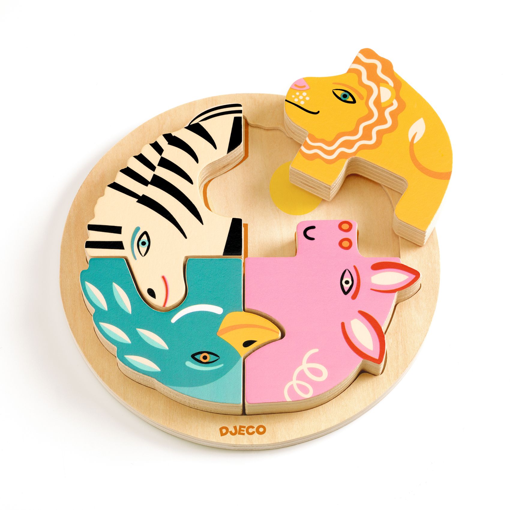 Djeco puinen palapeli Rondo Leo - Image 2