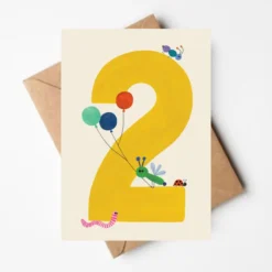 Alternative view of Onnittelukortti numerolla 1-5