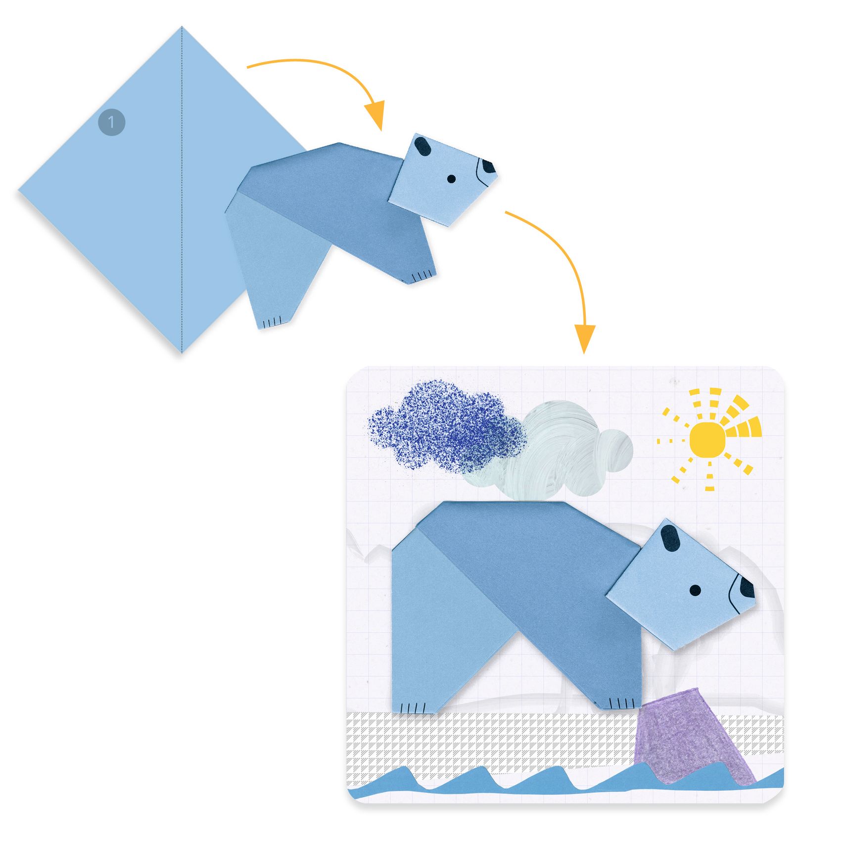 Djeco origamiaskartelu eläimet - Image 2