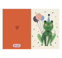 Alternative view of Onnittelukortti sammakko ja kirjekuori