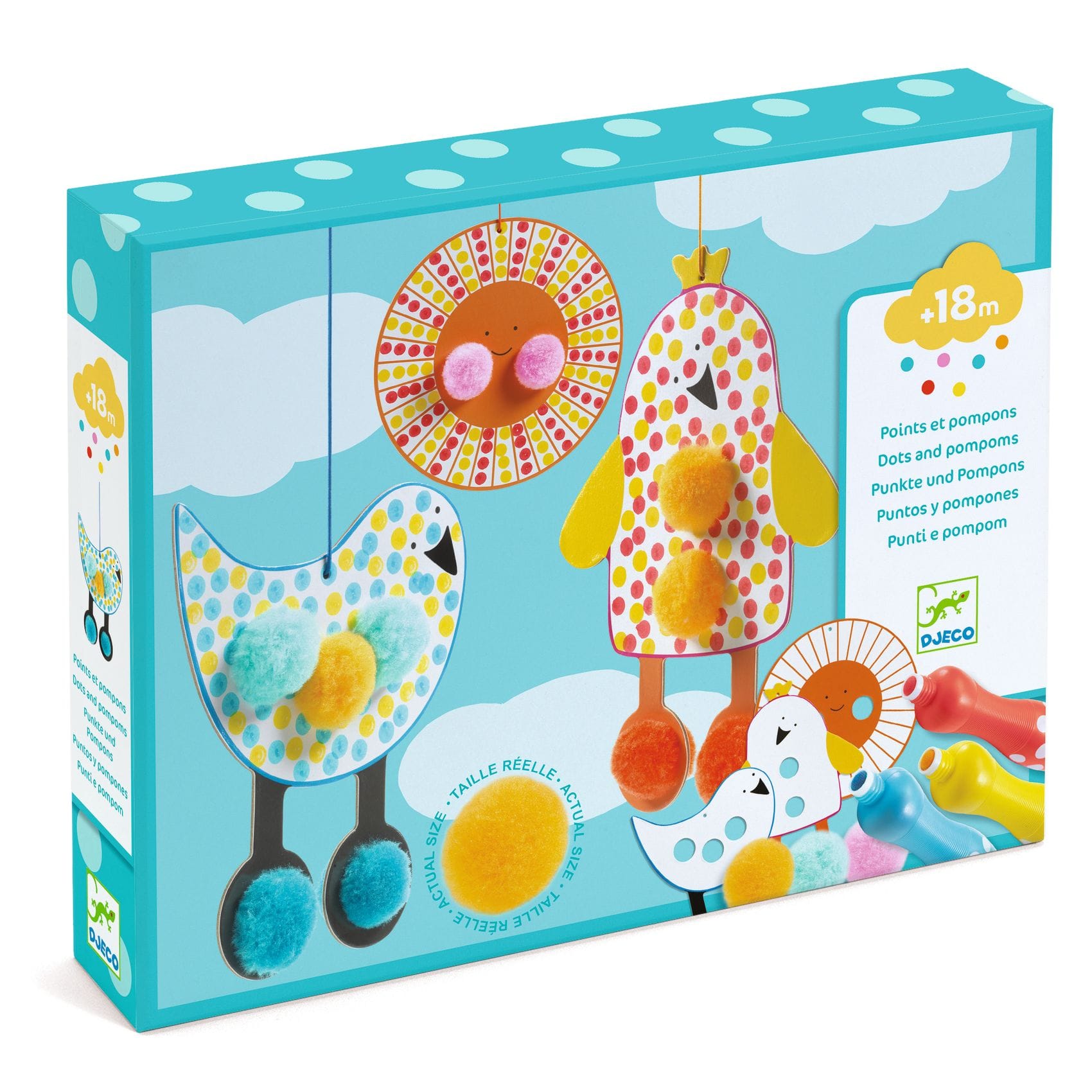 Djeco dots and pompoms - In the sky