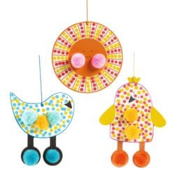 Alternative view of Djeco dots and pompoms - In the sky