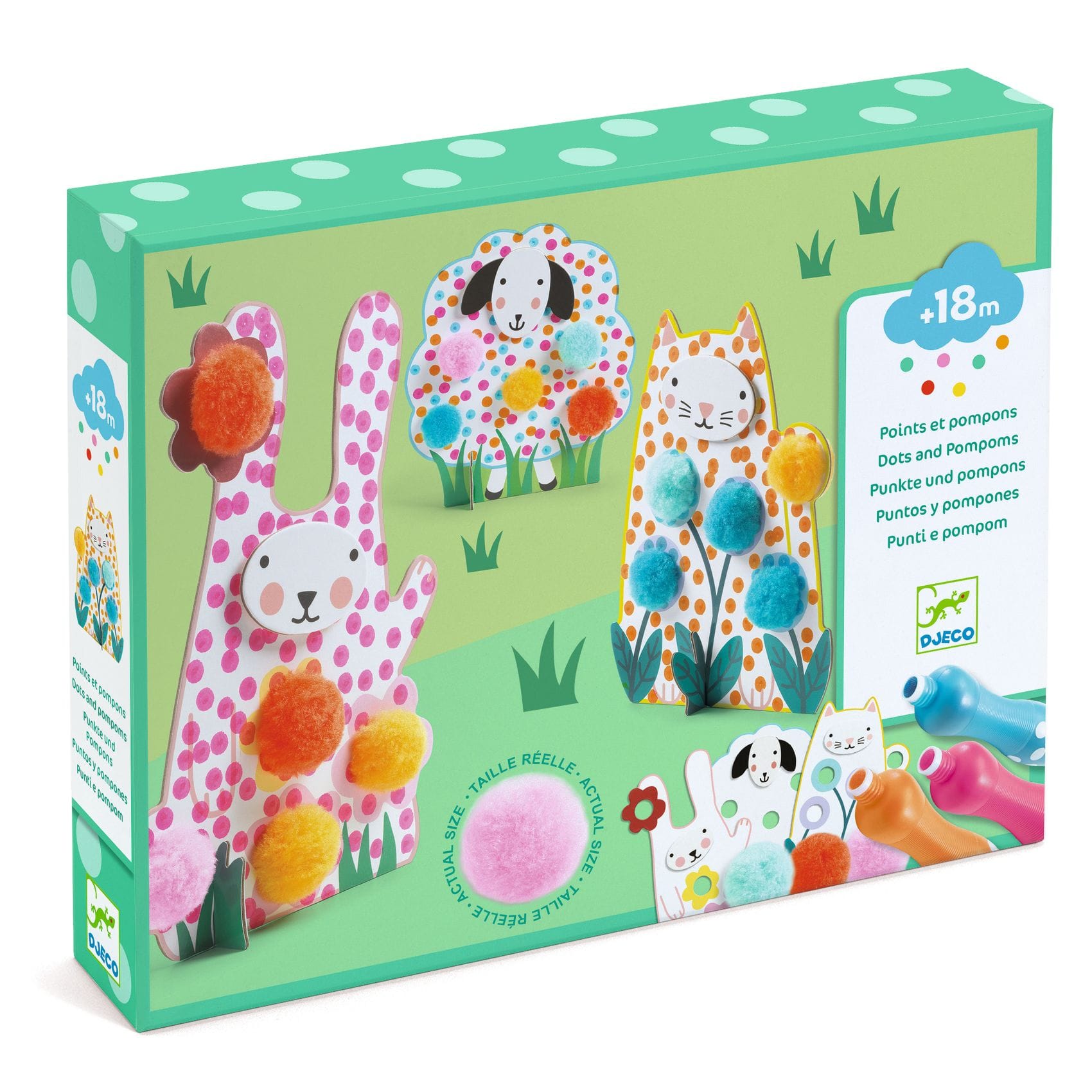 Djeco dots and pompoms - In the grass
