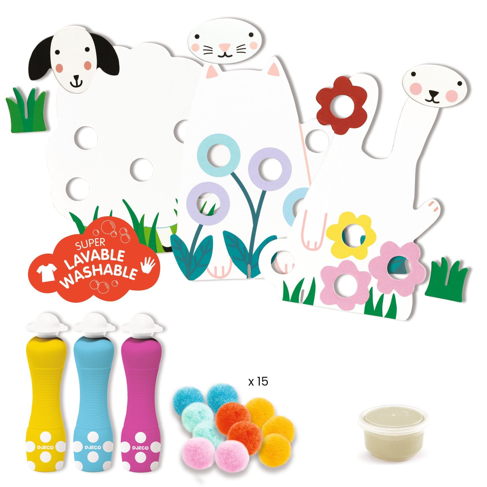 Djeco dots and pompoms - In the grass - Image 4