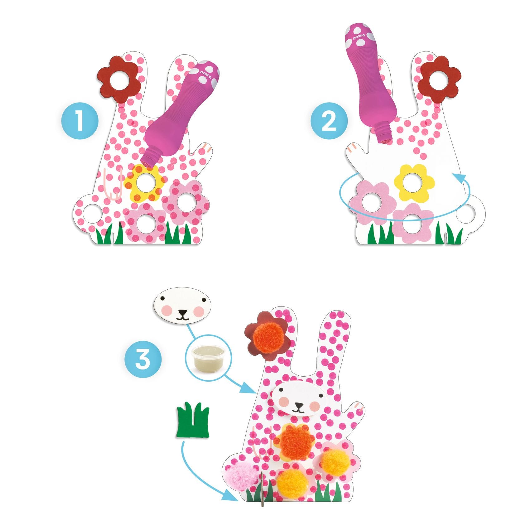 Djeco dots and pompoms - In the grass - Image 3