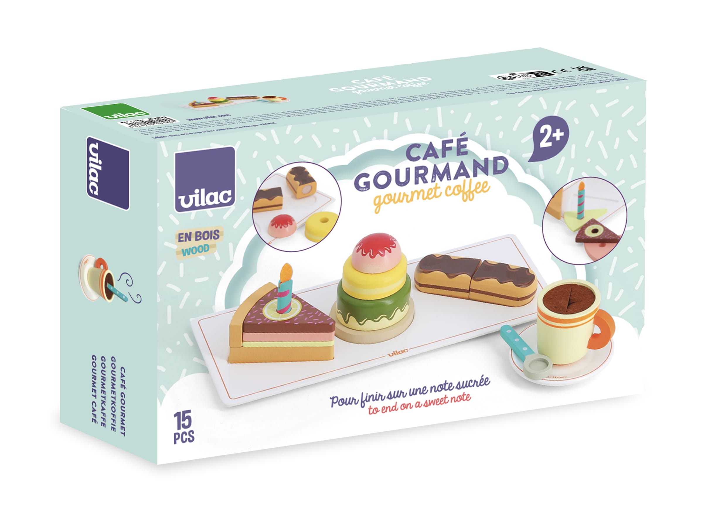 Vilac puinen Café gourmand setti - Image 3