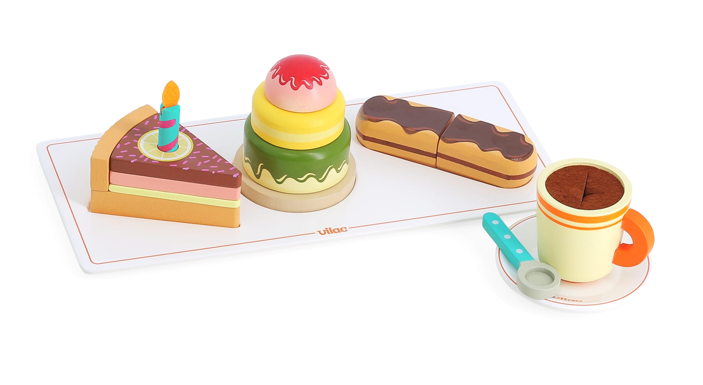 Vilac puinen Café gourmand setti