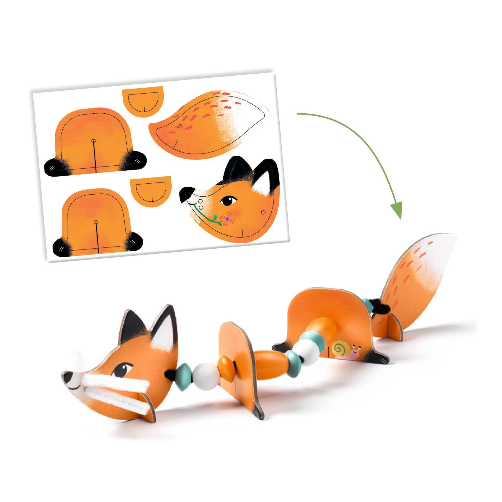 Djeco Threading - Cute animals askartelu - Image 4