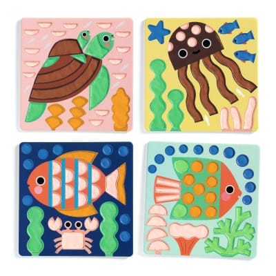 Djeco Air-dry clay coloring - Vedenalainen maailma - Image 2