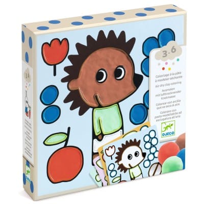 Djeco Air-dry clay coloring - Puutarhan ystävät