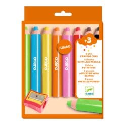 Djeco jumbo puuvärit 8 kpl
