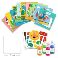 Djeco maalaa sormilla - Crazy animals Finger painting - Image 5