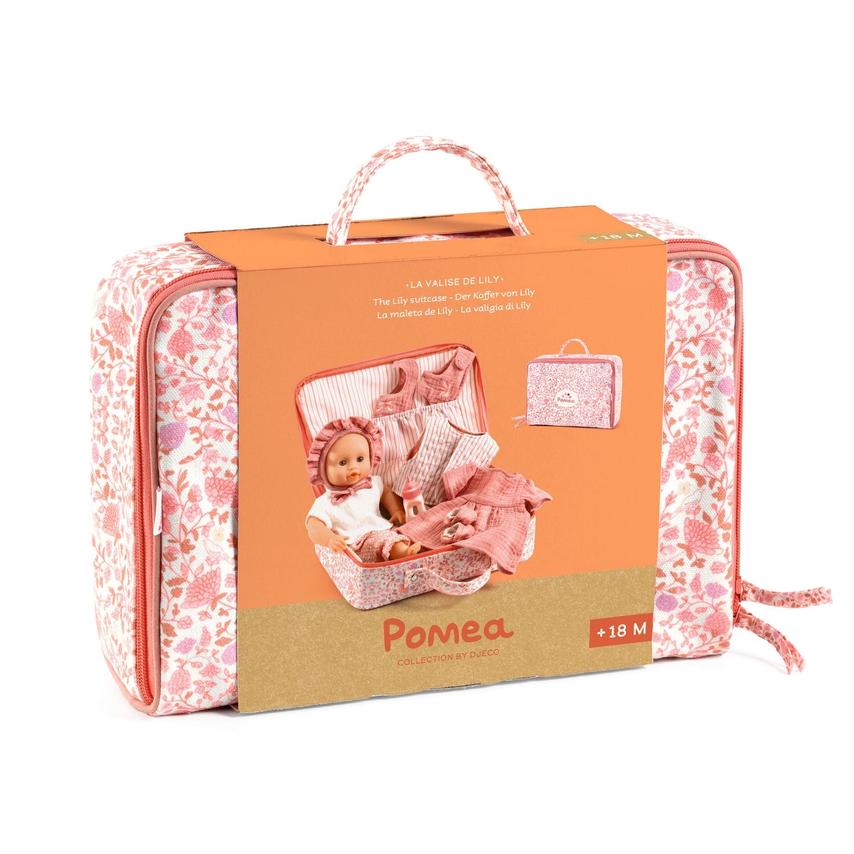 Djeco Lily vauvanukke ja tarvikkeet matkalaukussa - Image 4